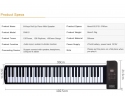 Konix PN61s 128 sounds and 128 ryhthms  61 keys fold up keyboard with recording  View CAPETOWN  UP* was R999 now R549