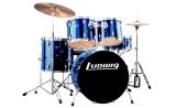 * Ludwig LC19511 Accent Blue DRIVE for rock/ pop + all hardware, pedal, throne  and cymbals - complete (played by The Beatles) U