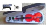 Courante violin outfit- RED SPARKLE LAQUER 4/4 size :AGES 9-11 with Shoulder Rest*View CAPETOWN  UP*