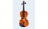 Violin 1/4 size gloss FLame Lily UP*