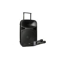 * Complete Filo portable PA inc 2 powered speakers + 2 speaker stands + 4 Wireless UHF DUAL microphones UP* 600w RMS 15W_2