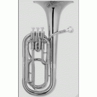 Sonata baritone nickel silver plate Horn