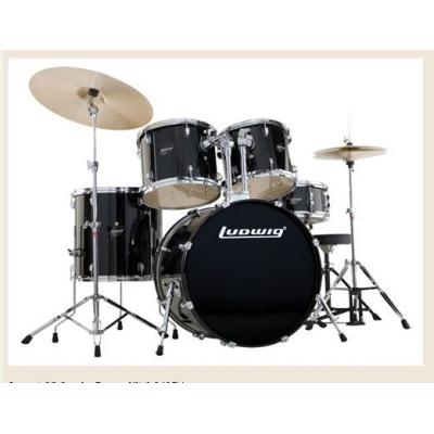 Ludwig LC190 Accent  with hardware stands, pedal, throne  and cymbals - complete (played by The Beatles).