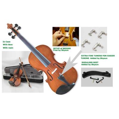 Courante violin outfit- antique stain 3/4 sizes (ages (9-11)  including setup and shoulder rest value R169 UP*